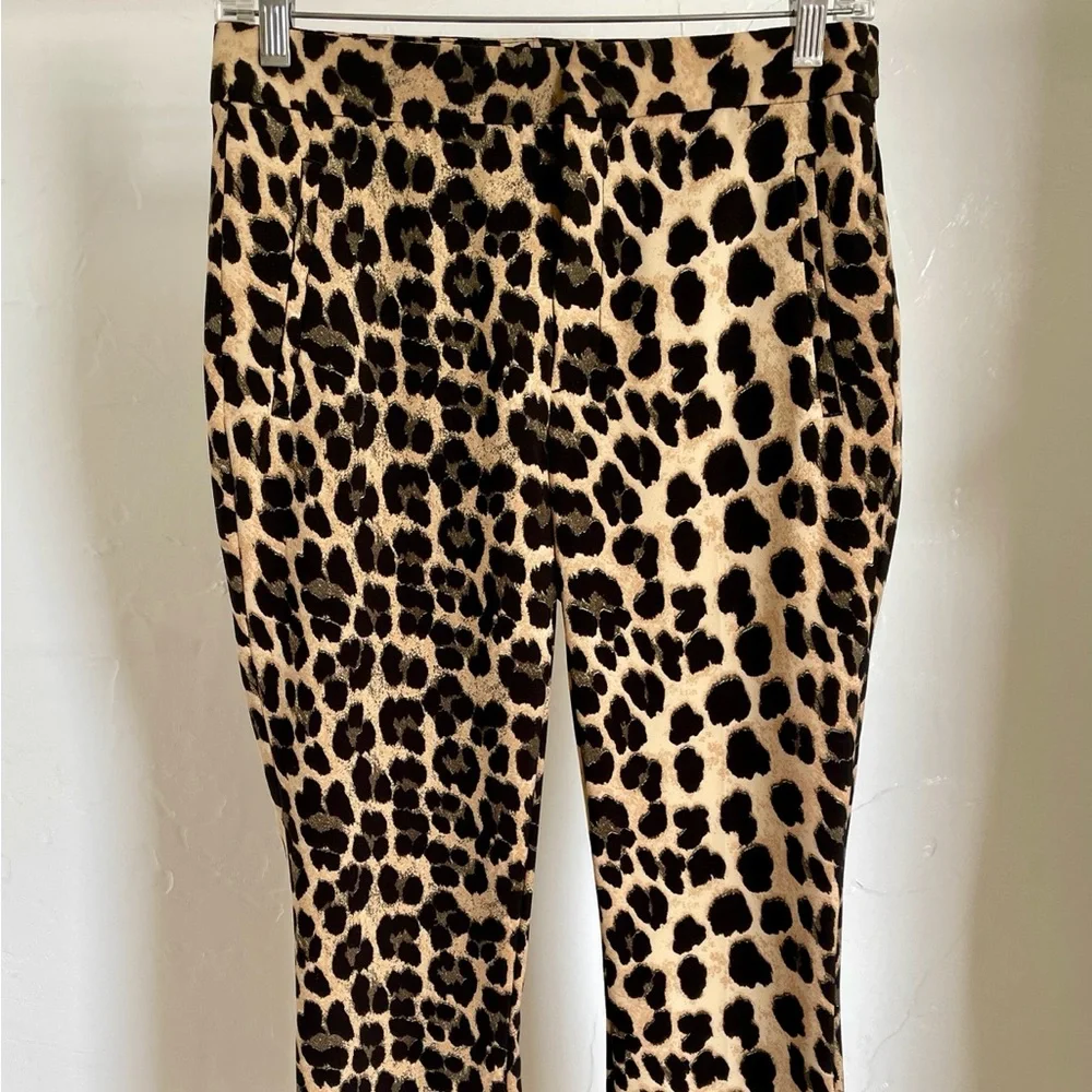 ZARA Chic NWOT LEOPARD Cheetah Animal Print TROUSERS Size XS
